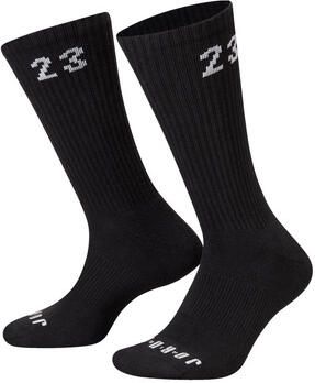 Nike Sportsokken Chaussettes essentials crew noir blanc