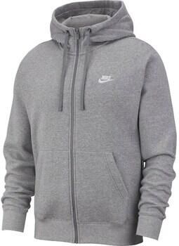 Nike Club Hoodie Full Zip Hooded vesten Kleding dark grey heather matte silver white maat: XXL beschikbare maaten:S M L XL XXL - Foto 4