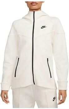 Nike Sportswear Tech Fleece Windrunner Full-zip Hoodie Hooded vesten Kleding pale ivory black maat: XS beschikbare maaten:XS S M L