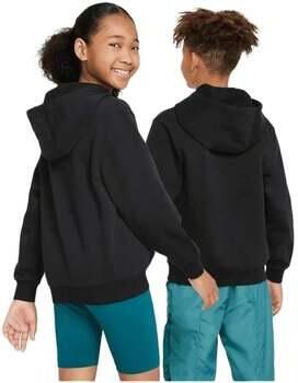 Nike Sportswear Club Fleece Hoodie Zwart Wit Black - Foto 2