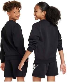 Nike Club Fleece sweatshirt voor kids Zwart