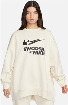 Nike Swoosh Oversized Crew Sweatshirt BEIGE- Dames BEIGE