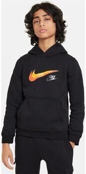 Nike Fleecehoodie met graphic voor jongens Sportswear Black- Heren Black