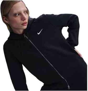 Nike Phoenix Fleece hoodie met rits voor dames Zwart - Foto 5