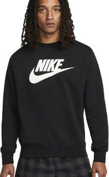 Nike Sportswear Club Fleece Herenshirt met ronde hals en graphic Zwart