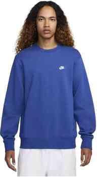 Nike Club fleeceshirt met ronde hals voor heren Blauw - Foto 5