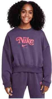 Nike Sportswear Kort sweatshirt van fleece voor meisjes Paars - Foto 2