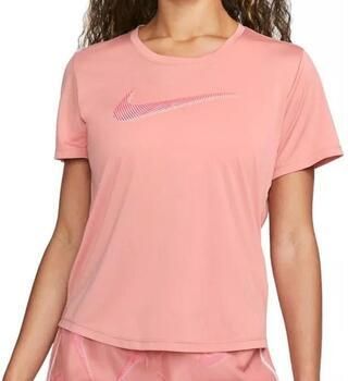 Nike swoosh hardloopshirt roze dames - Foto 2