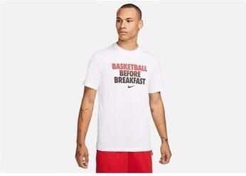 Nike T-shirt Korte Mouw Dri-fit Basketball Before Breakfast