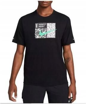 Nike T-shirt Korte Mouw Dri-Fit Miler D.Y.E