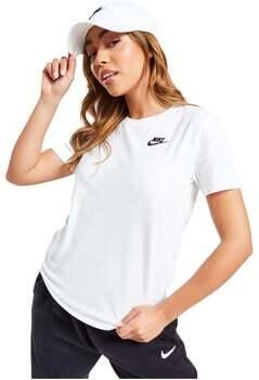 Nike Sportswear Club Essentials T-shirt White Dames - Foto 6