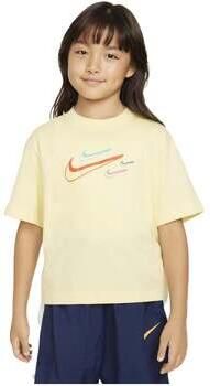 Nike Sportswear T-shirt met recht design voor meisjes Geel