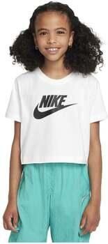 Nike Korte Crop Tee Sportkleding Wit White Dames - Foto 5