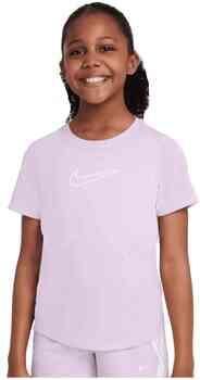 Nike One Fitted Dri-FIT top met korte mouwen voor meisjes Paars