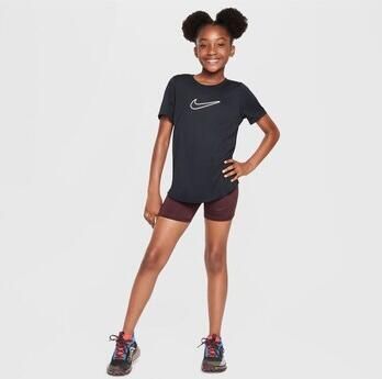 Nike Girls' Fitness Dri-FIT One T-Shirt Junior Black Kind Black