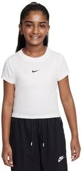 Nike Girls' Sportswear Crop T-Shirt Junior White
