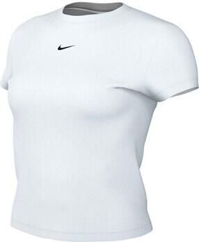 Nike Ribbed Slim T-Shirt Wit- Dames Wit - Foto 2
