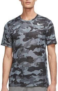 Nike dri-fit allover print camouflage sportshirt zwart grijs heren - Foto 3