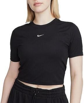 Nike Sportswear Essential Slim Crop Tee T-Shirts & Polo's in zwart formaten: XL