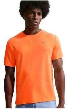 Nike Miler Dri-FIT hardlooptop met korte mouwen voor heren Oranje - Foto 5