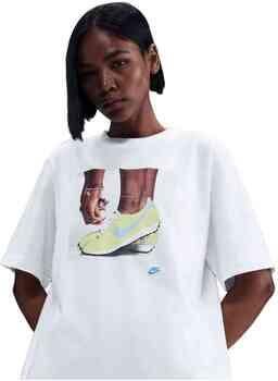 Nike ruimvallend T-shirt voor dames Wit - Foto 5