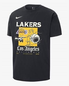 Nike NBA LA Lakers Courtside Max90 T-Shirt Black- Heren Black