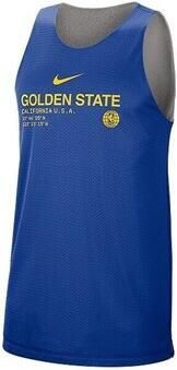 Nike T-shirt Korte Mouw Nba Golden State Warriors Standard Issue Reversible