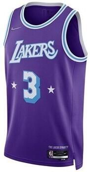 Nike T-shirt Korte Mouw Nba Los Angeles Lakers Anthony Davis City Edition 2021