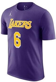 Nike T-shirt Korte Mouw Nba Los Angeles Lakers Statement Edition Lebron James