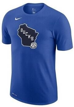 Nike T-shirt Korte Mouw Nba Milwaukee Bucks City Edition Logo Dri-fit