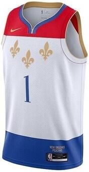 Nike T-shirt Korte Mouw Nba New Orleans Pelicans Zion Williamson City Edition
