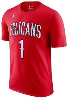 Nike T-shirt Korte Mouw Nba New Orleans Pelicans Zion Williamson Statement Edition