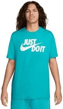 Nike Sportswear Tee Just Do It Swoosh men T-Shirts & Polo's turkoois Maat XL Kleding - Foto 4