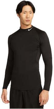 Nike Pro Dri-FIT fitnesstop met hoge hals en lange mouwen voor heren Zwart - Foto 10