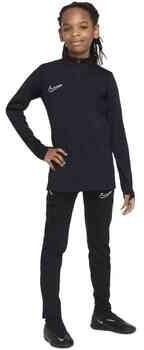 Nike Academy voetbaltrainingstop met Dri-FIT lange mouwen en korte rits voor kids Zwart - Foto 6