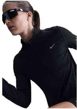 Nike Swift Dri-FIT hardlooptop met korte rits en uv-bescherming voor dames Zwart - Foto 9