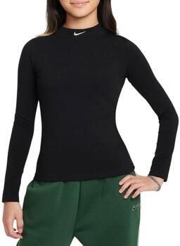 Nike Sportswear top met lange mouwen voor meisjes Zwart