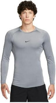 Nike Dri-FIT strakke fitnesstop met lange mouwen voor heren Pro Grijs- Heren Grijs - Foto 3