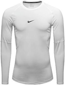Nike T-Shirt Lange Mouw T-shirt Pro blanc