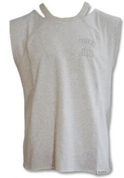 Nike T-shirt Standard Issue Top Wmns Birch Heather Pale Ivory