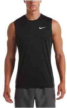Nike Top Camiseta Swim Hydroguard Solid Essentials sin mangas negro