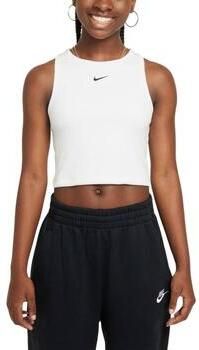 Nike Sportswear geribde tanktop voor meisjes Wit - Foto 5