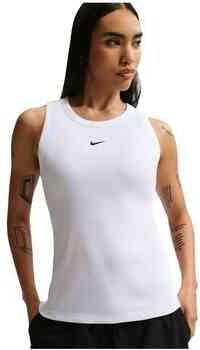 Nike aansluitende geribde tanktop voor Wit - Foto 5