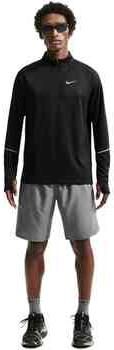 Nike Miler Dri-FIT hardlooptop met halflange rits voor heren Zwart