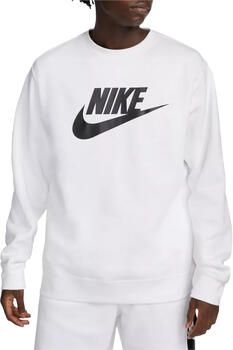 Nike Sportswear Club Fleece Herenshirt met ronde hals en graphic Wit