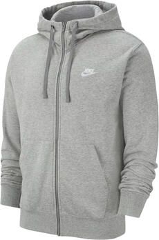 Nike Klassieke Zip Hoodie in Donkergrijs Heather & Wit Gray Heren - Foto 5