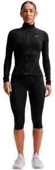 Nike One Fitted Dri-FIT jack met rits over de hele lengte voor dames Zwart - Foto 3