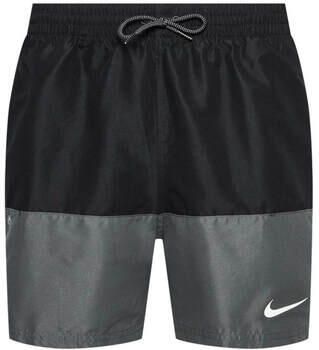 Nike zwemshort Split 5' Volley zwart grijs - Foto 2