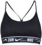 Nike Indy Padded sport-bh met logo en lichte ondersteuning Zwart - Thumbnail 1