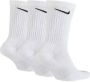 Nike Witte sokken met geribbelde randen in middellange lengte White - Thumbnail 3